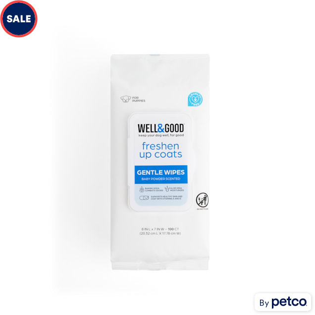 Well & Good Puppy/Gentle Wipes, Count of 100 Petco