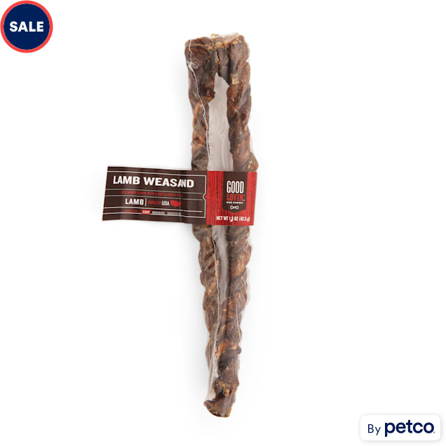 Good Lovin' Lamb Weasand Dog Chew, 1.5 oz., Count of 2 Petco