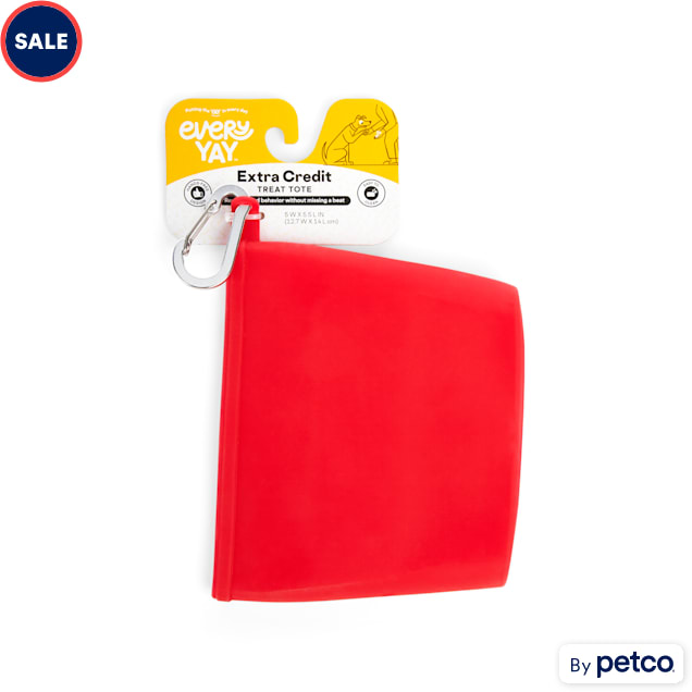 EveryYay Extra-Credit Red Silicone Treat Pouch for Dogs - Carousel image #1