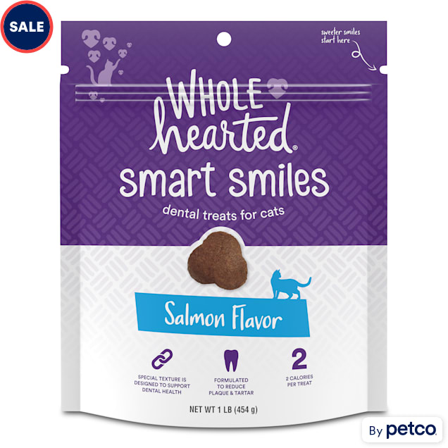 WholeHearted Salmon Flavor Cat Dental Treats, 16 oz. - Carousel image #1