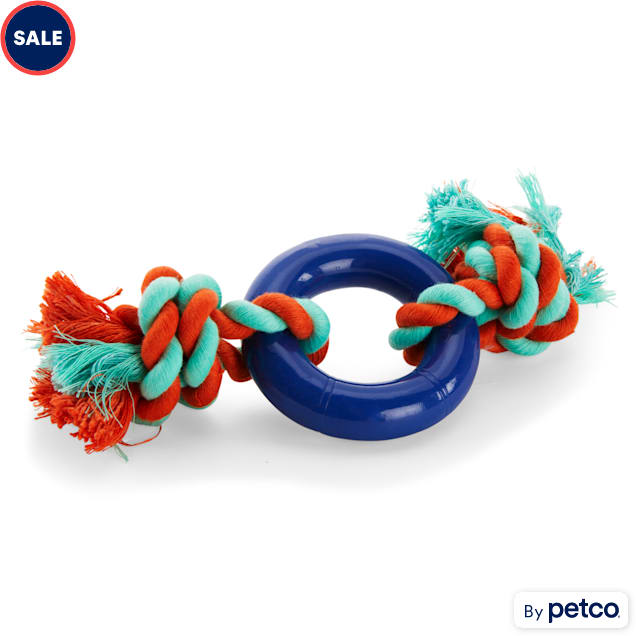 Leaps & Bounds Rope with TPR Ring Dog Toy - Carousel image #1