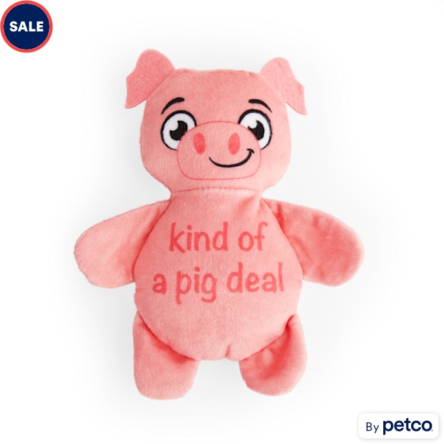 Petco Plush Pig Dog Toy, Small - Carousel image #1