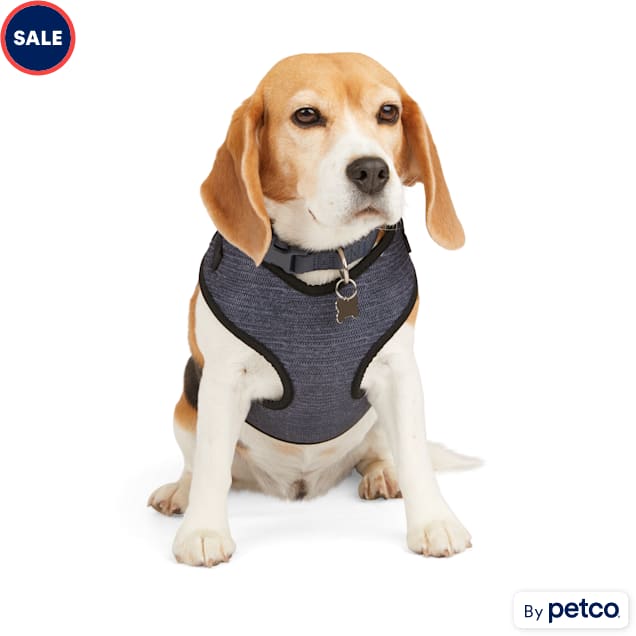 EveryYay Heather Pullover Dog Harness, Black, Medium - Carousel image #1