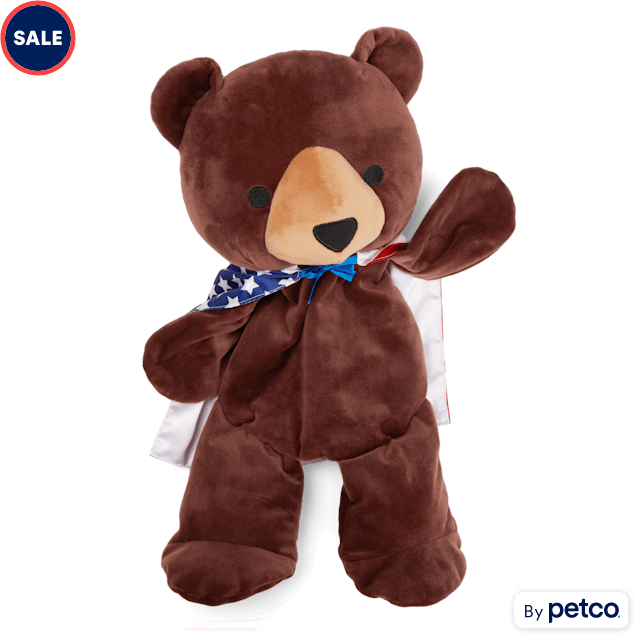 YOULY USA Bear with Cape Plush Dog Toy, XX-Large - Carousel image #1