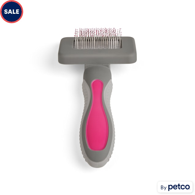 Well & Good Pink Cushion Slicker Dog Brush, Mini Petco
