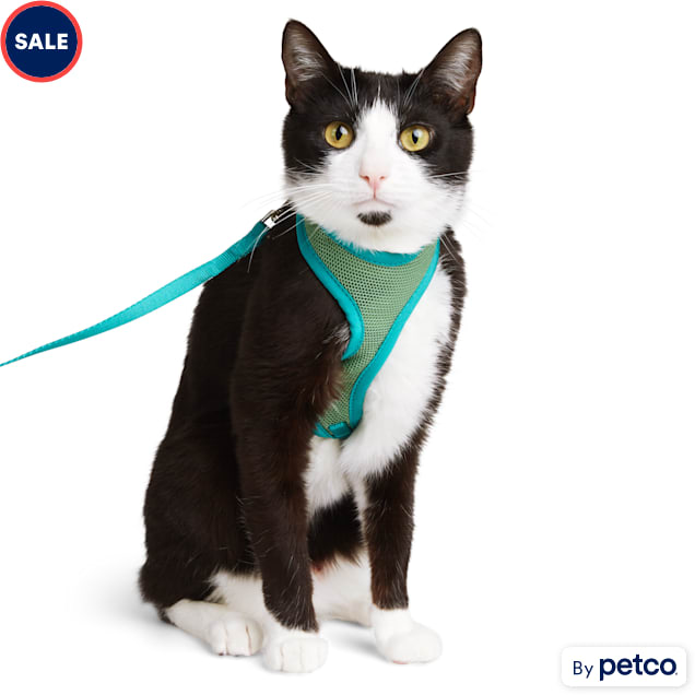 YOULY Green Cat Harness & Lead