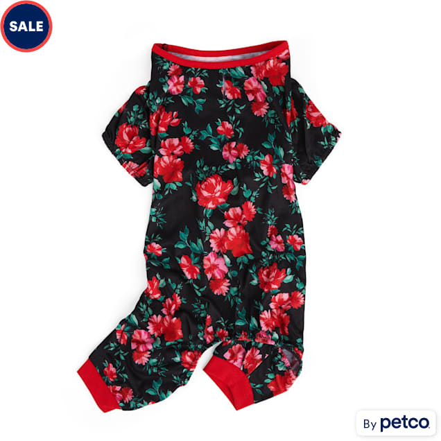 YOULY Rose Floral Pet Pajamas Small