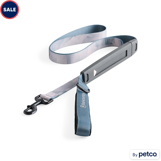 Backcountry x Petco Grey AirShock Dog Lead, 6 ft. Long, 1 in. Wide - Carousel image #1