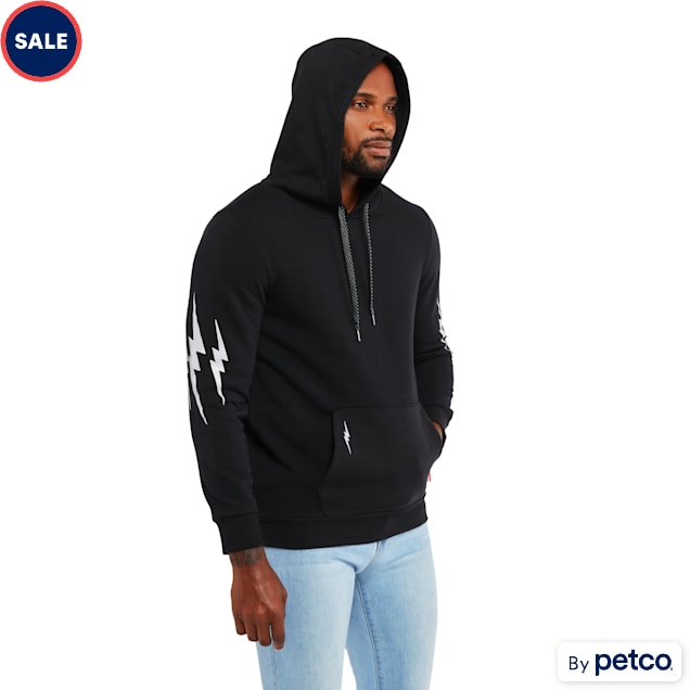 Reddy Black Bolt Human Hoodie X Small Small Petco