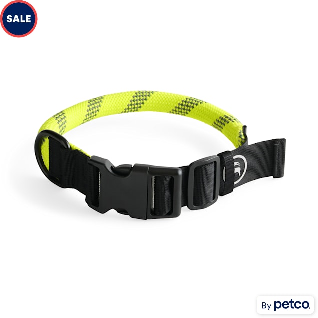 Backcountry x Petco Tan and Yellow Rope Dog Collar, Medium - Carousel image #1