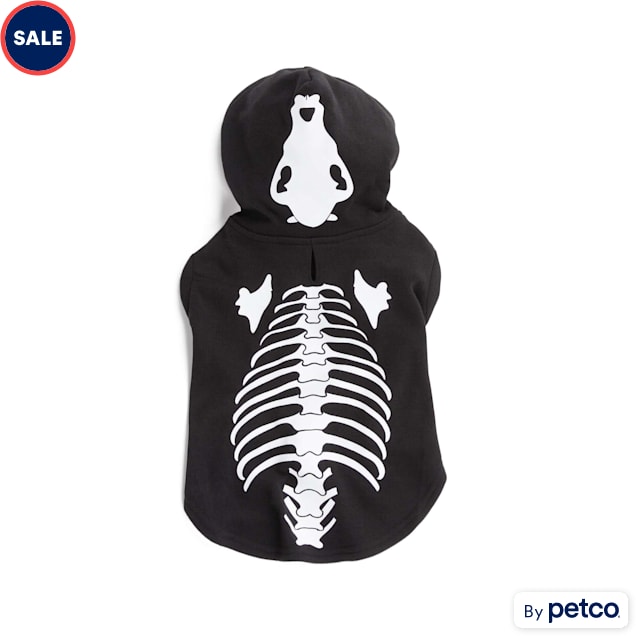Bootique Skeleton Hoodie for Cats, X-Small - Carousel image #1