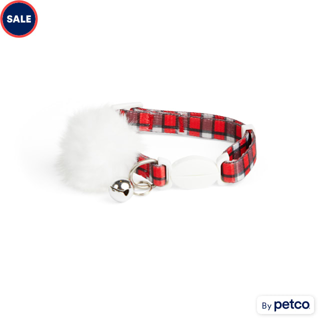 More and Merrier Red Check Cat Collar - Carousel image #1