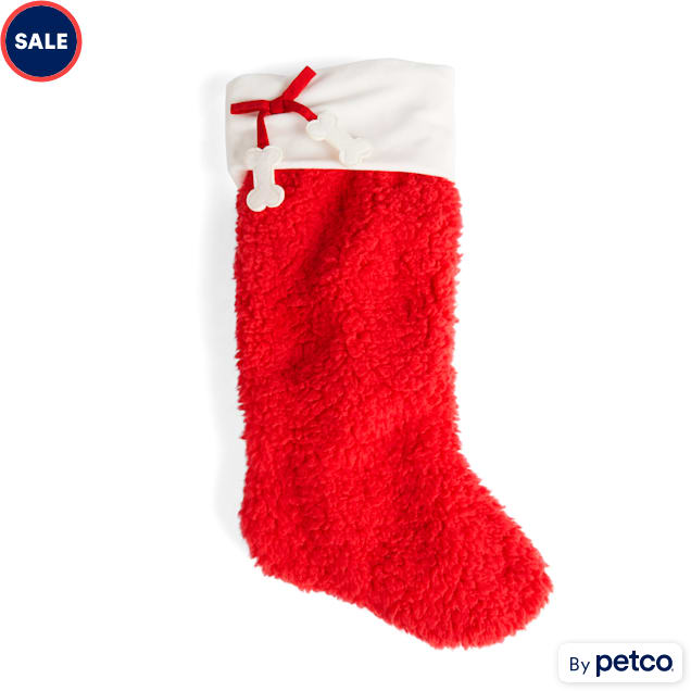 More and Merrier Large Red Stocking for Dogs - Carousel image #1