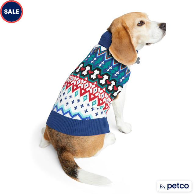 More and Merrier Bone Sweater for Dogs, X-Small - Carousel image #1