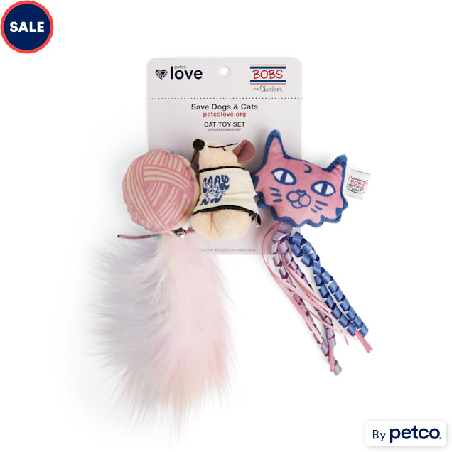 BOBS Skechers Pawsitive Catnip Toys 3 Pack Charity Donation