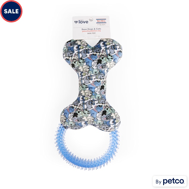 BOBS from Skechers Googly Eyes Plush Ring Dog Toy - Carousel image #1