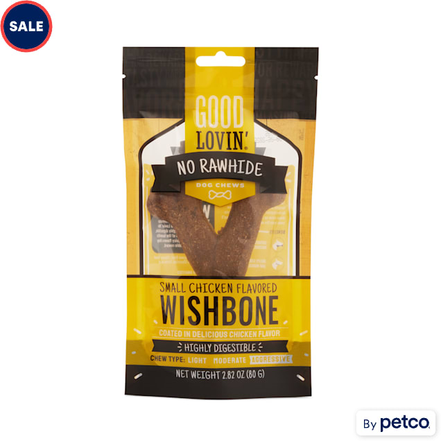 Good Lovin Chicken Flavor No Rawhide Wishbone Dog Treat 5