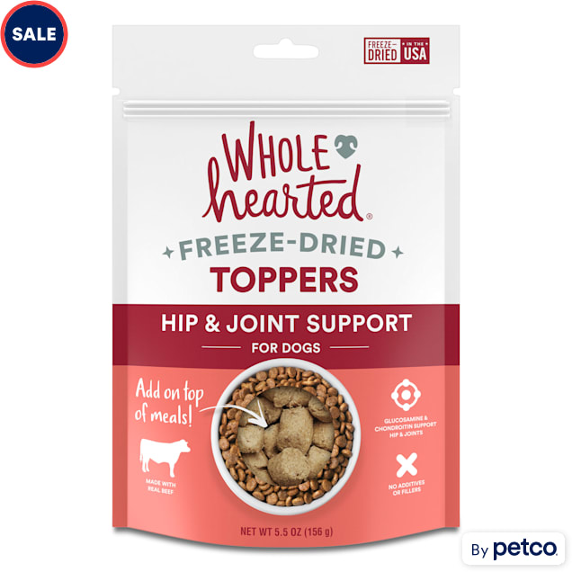 WholeHearted Freeze-Dried Hip & Joint Support Dog Food Toppers, 5.5 oz. - Carousel image #1
