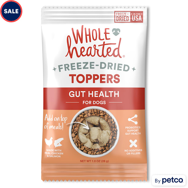 WholeHearted Freeze Dried Gut Health Dog Food Toppers 5.5 oz