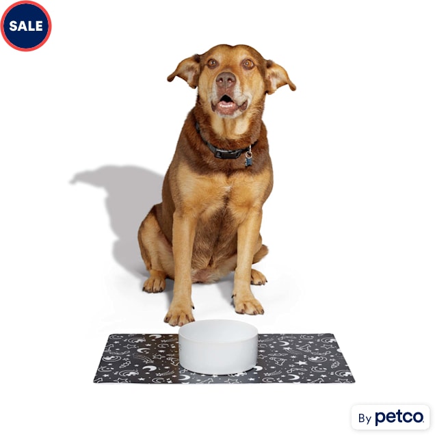 Wild One Silicone Black Dog Placemat | Petco