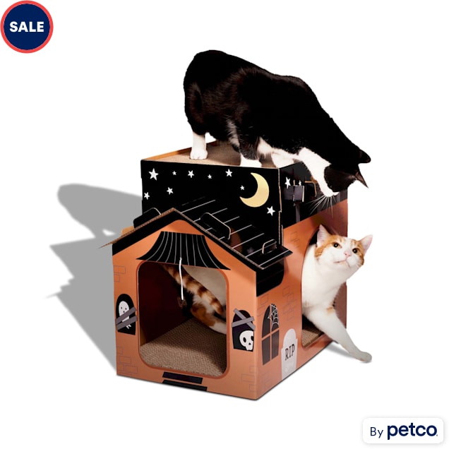Bootique Halloween Cat Scratch House Toy Large Petco