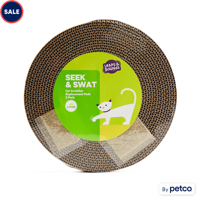 Leaps Bounds Cardboard Scratch Pad Replacement Cat Toy Medium Petco