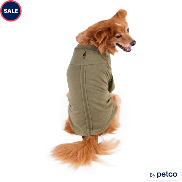 Reddy Black Distressed EcoFriendly Dog Tee, Medium