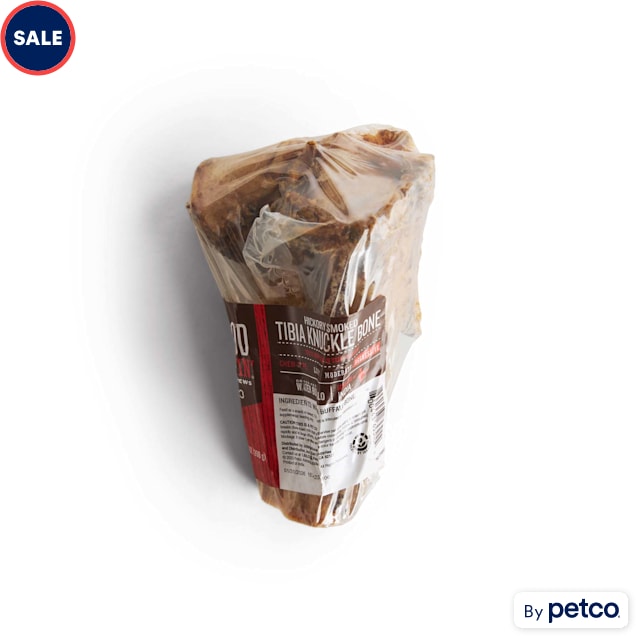 Good Lovin' Hickory Smoked Tibia Knuckle Bone Dog Chew, 10.5 oz. - Carousel image #1