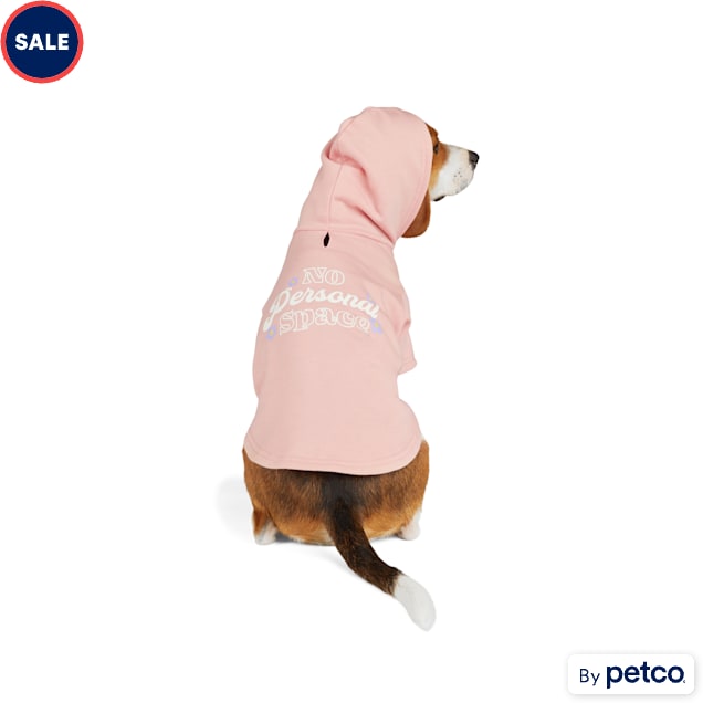 YOULY Personal Space Hoodie for Dogs X Small Pink. Petco