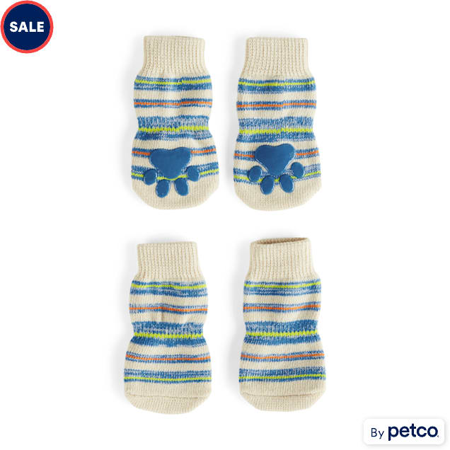 YOULY Stripe Multi Color Dog Socks XS Small