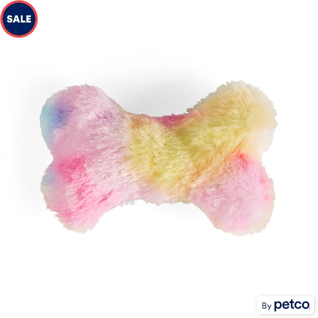 Petco Plush High Pile Bone Dog Toy, Small - Carousel image #1