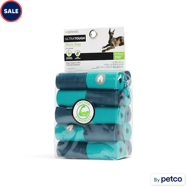 So Phresh Ultra Thick Navy Waste Bags, Count of 200 - Carousel image #1