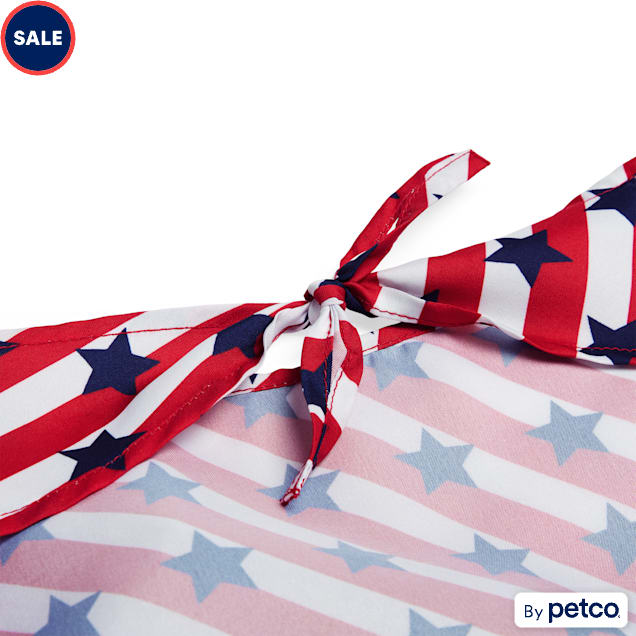 YOULY USA Dog Bandana, X-Small/Small, Red - Carousel image #1
