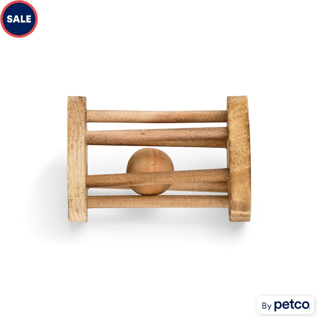 EveryYay Wood Wheel with Ball for Small Animals - Carousel image #1