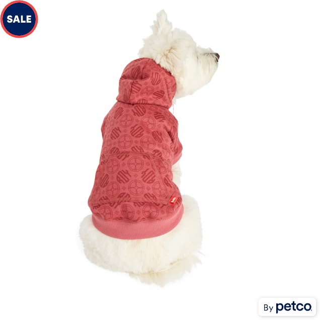 Reddy Medallion Hoodie for Dogs, X-Small, Red - Carousel image #1