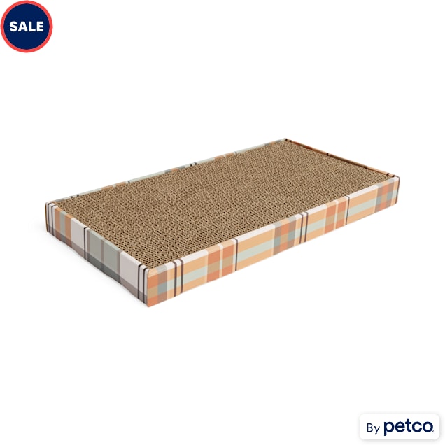 YOULY Fall Print Double Wide Cat Scratcher, Medium - Carousel image #1