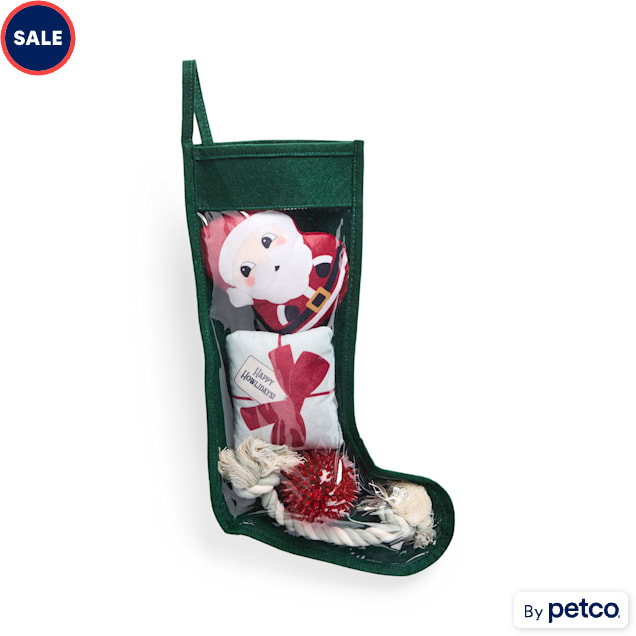 Merry Makings Prestuffed Stocking Dog Toy Medium