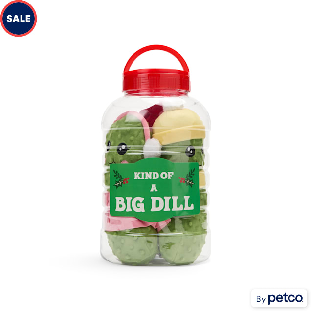 Merry Makings Jar of Plush Pickles Dog Toy X Large Petco