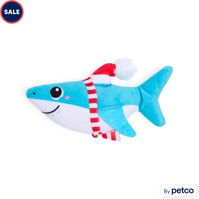 Merry Makings Plush Shark Dog Toy, Small - Carousel image #1