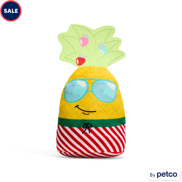 Merry Makings Plush Pineapple Dog Toy, Medium - Carousel image #1