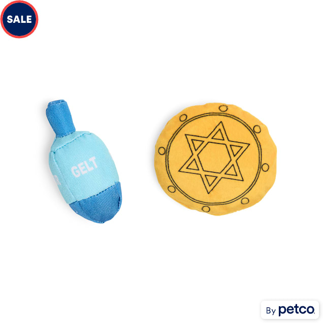 Merry Makings Hanukkah Plush Dog Toy, X-Small, Pack of 2 - Carousel image #1