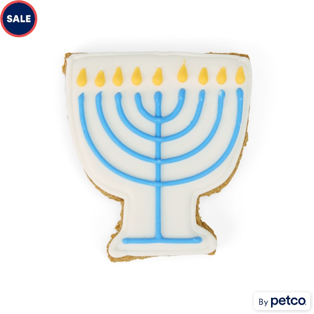 Merry Makings Menorah Dog Cookie, 2.12 oz. - Carousel image #1