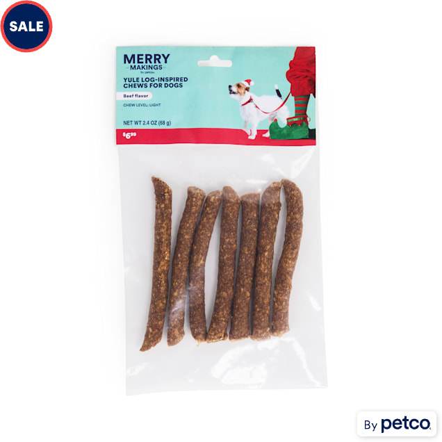 Merry Makings Holiday Yule Logs for Dogs, 2.4 oz. - Carousel image #1