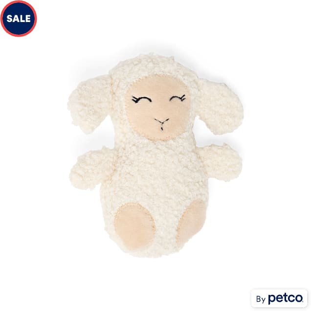 YOULY Lamb Plush Dog Toy, 4" L, Small - Carousel image #1