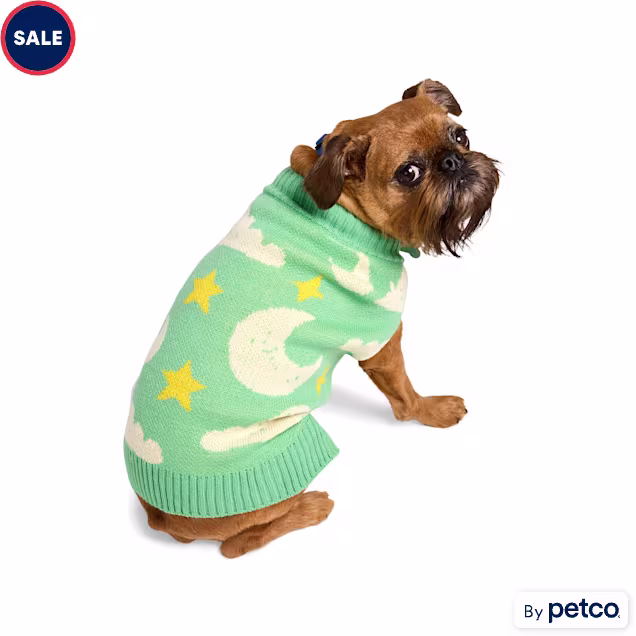 YOULY Star & Moon Pet Sweater, XX-Small - Carousel image #1