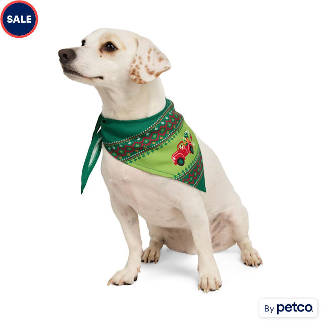 Merry Makings Present Truck Pet Bandana, Small/Medium - Carousel image #1