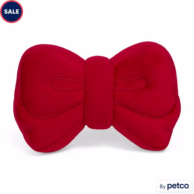 Merry Makings Red Bow Plush Dog Toy, Large - Carousel image #1