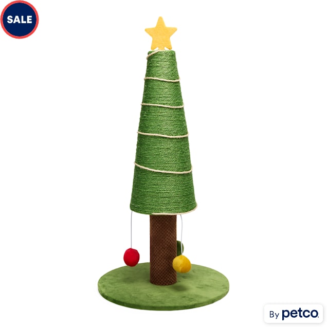 Merry Makings Christmas Tree Cat Scratch Post - Carousel image #1
