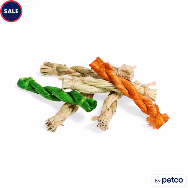 EveryYay Hay Twist Small Animal Chew Toys, Set of 6 - Carousel image #1