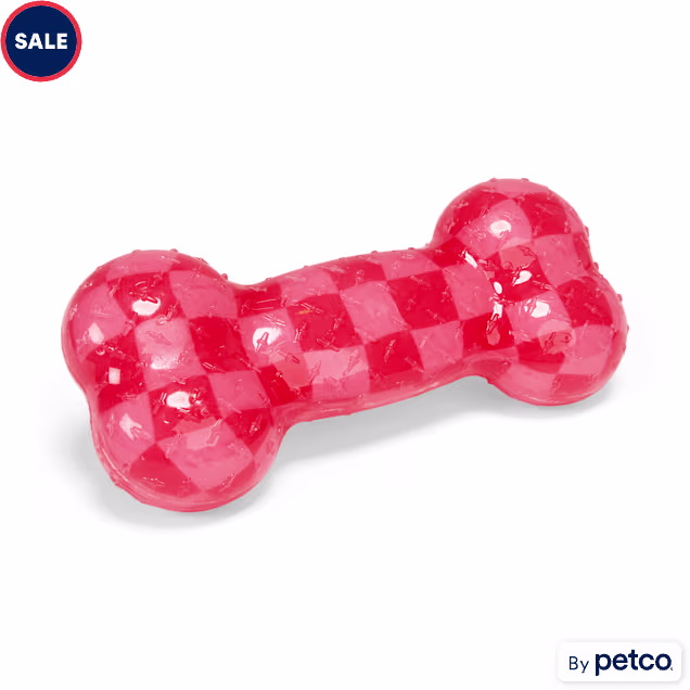 YOULY Valentine's Day Rubber Bone Dog Toy - Carousel image #1